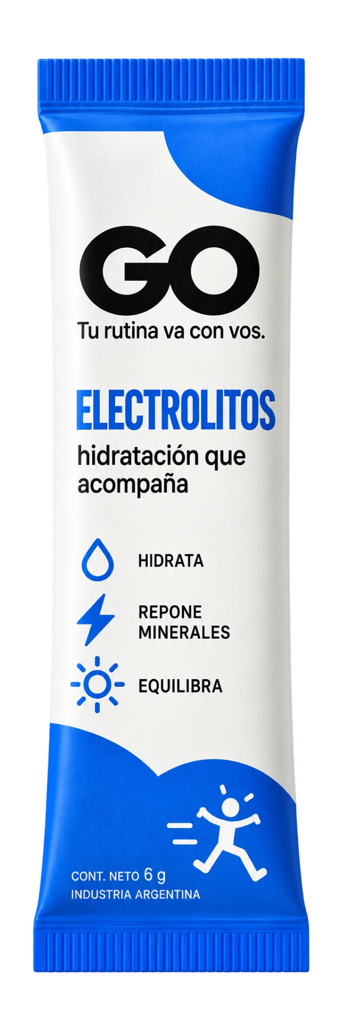 Stickpack GO Electrolitos, azul